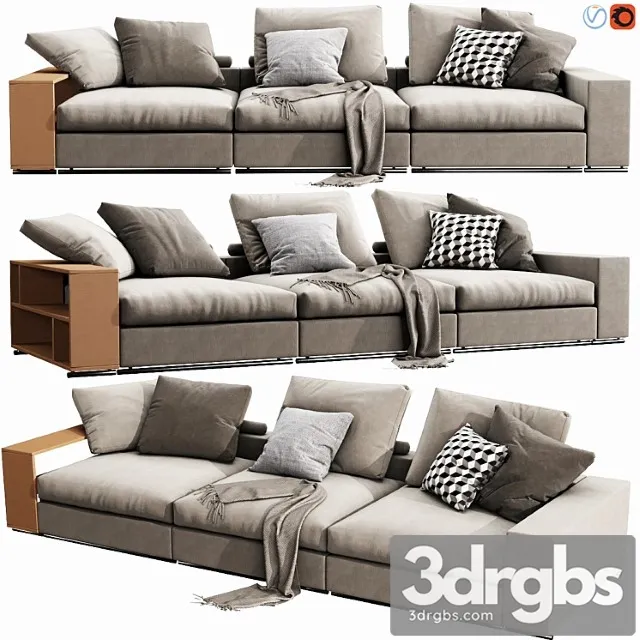 Flexform groundpiece 2 3D Model Free