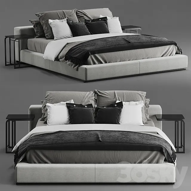 Flexform Groundpiece bed 3DModel