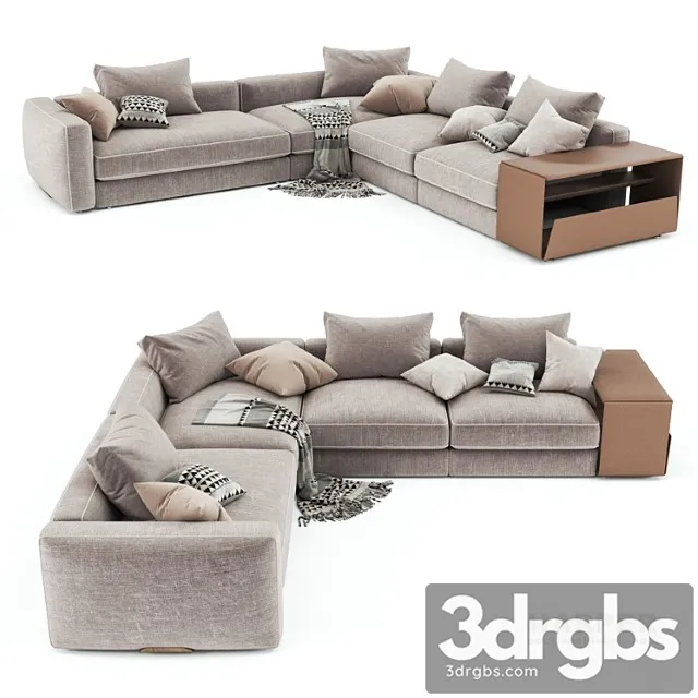 Flexform harper sectional sofa