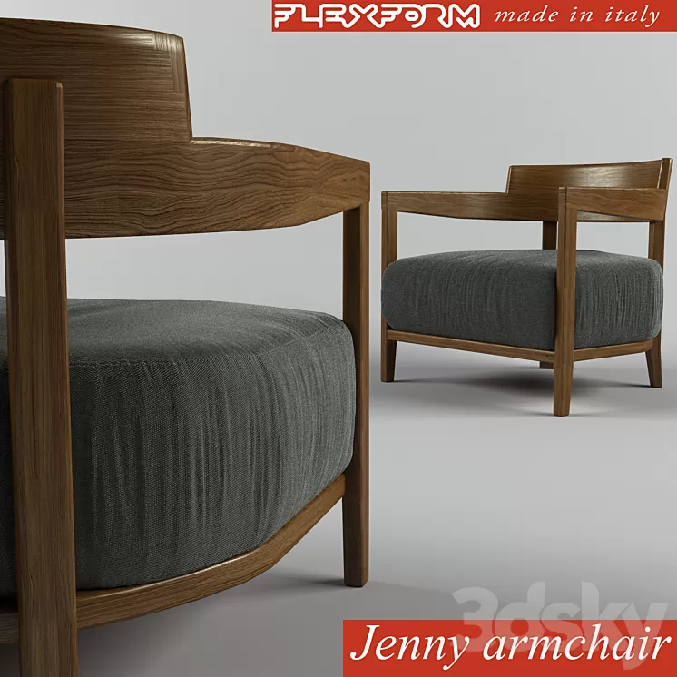 Flexform Jenny armchair 3D Model