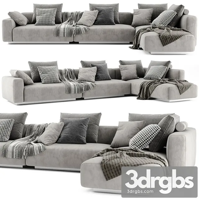 Flexform lario chaise longue sofa