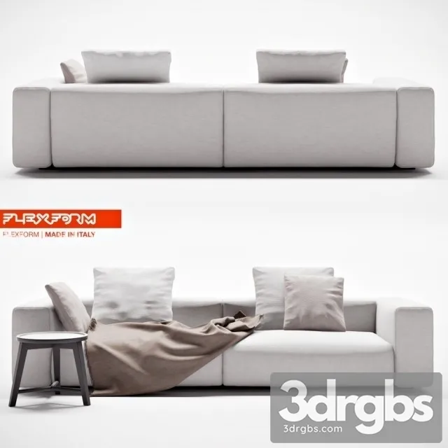 Flexform Lario Sofa 02 3D Model Free