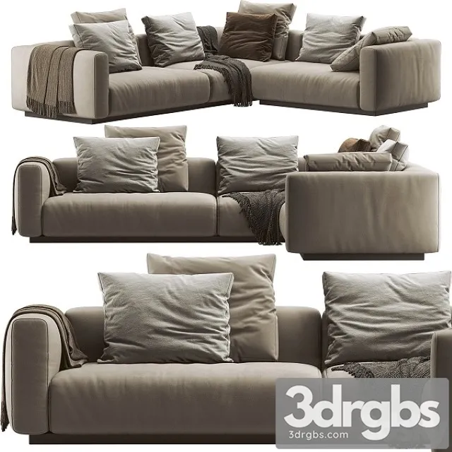 Flexform Lario Sofa 3D Model Free