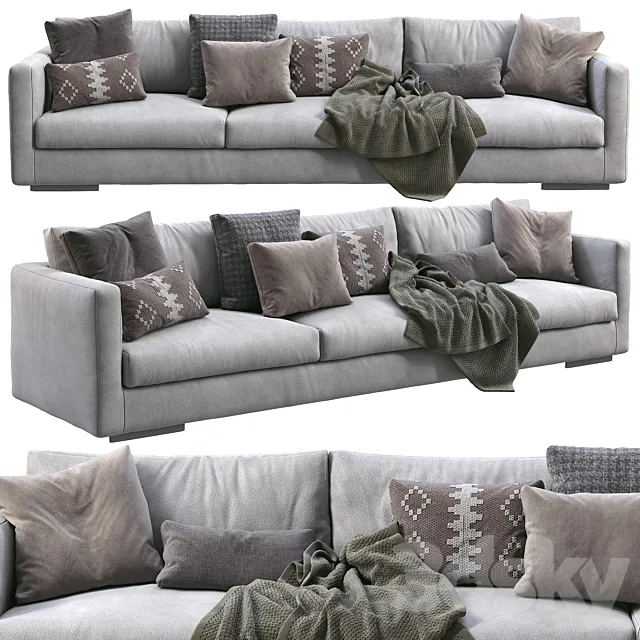 Flexform leather Sofa MAGNUM 3DModel