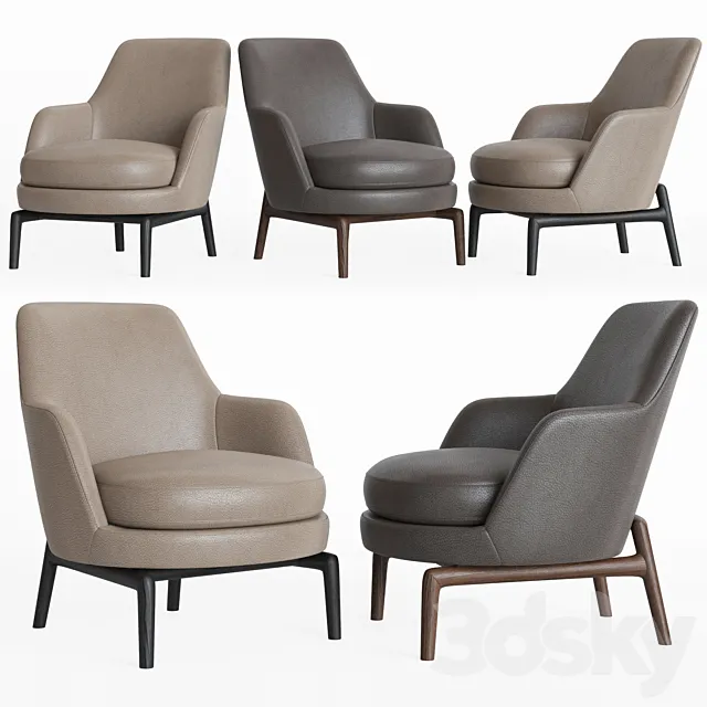 Flexform Leda Armchair 3D Model