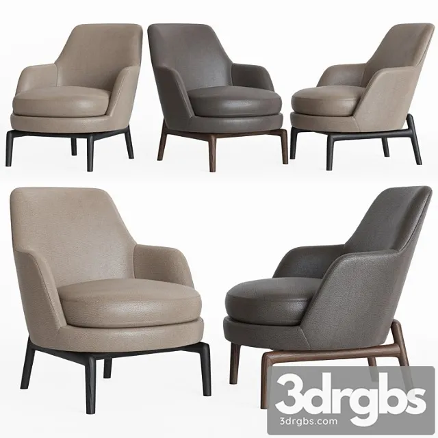 Flexform leda armchair 3D Model Free