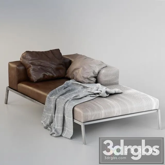Flexform Lifesteel Chaiselounge 3D Model Free