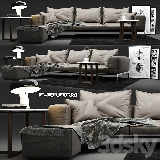 Flexform Lifesteel Sofa 3DModel