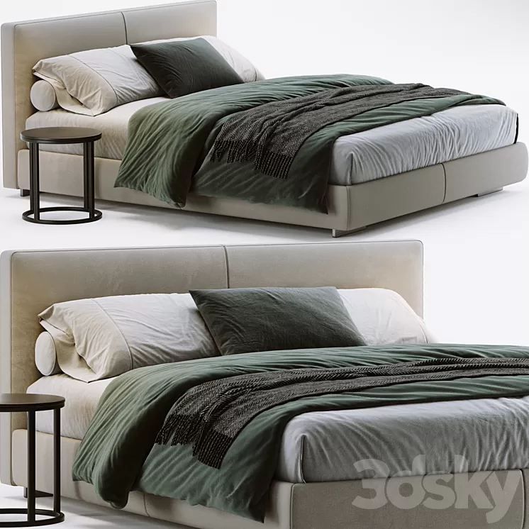 Flexform Magnum Bed 3D Model Free