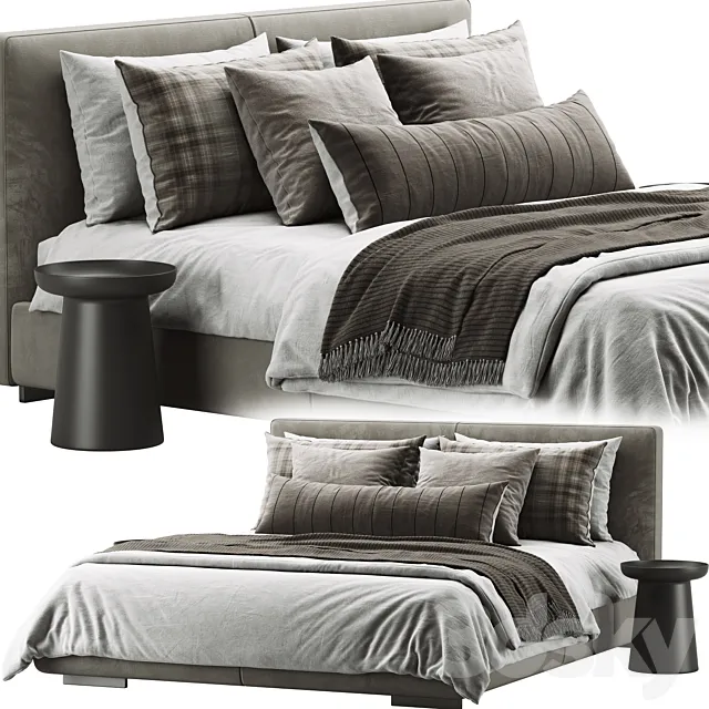 Flexform Magnum Bed 3D Model