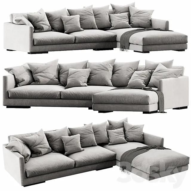 Flexform Magnum Chaise Lounge 3D Model