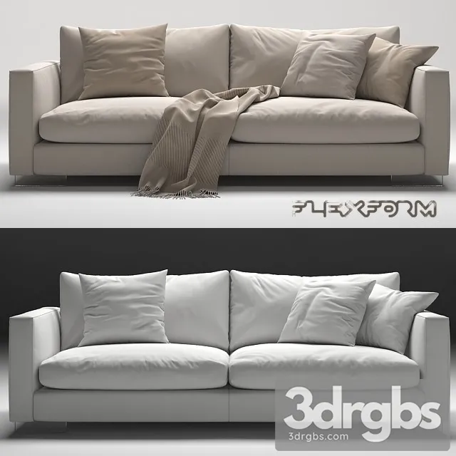 Flexform Magnum Sofa Chaplins 3D Model Download