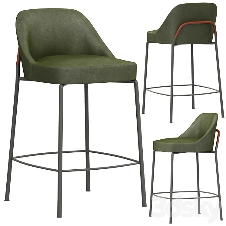 Flexform marley stool 3D Model Free