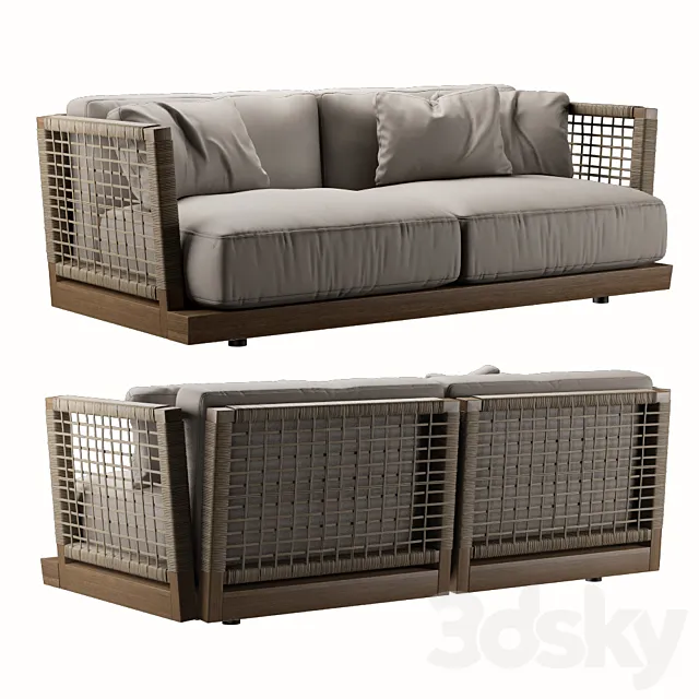 Flexform Mood Oscar sofa 3D Model