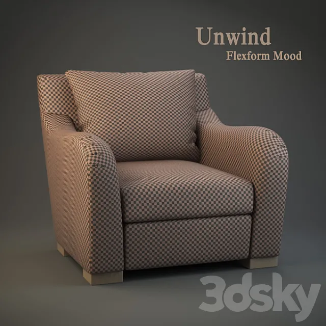 Flexform Mood Unwind 3D Model