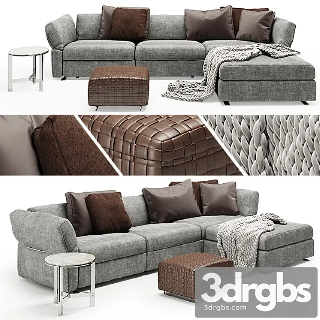 Flexform newbridge + bangkok + clarke 2 3D Model Free