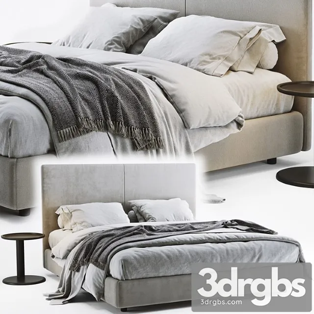 Flexform Oltre Bed 3D Model Free