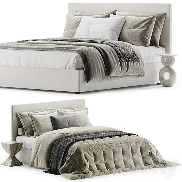 Flexform Oltre Bed 3D Model