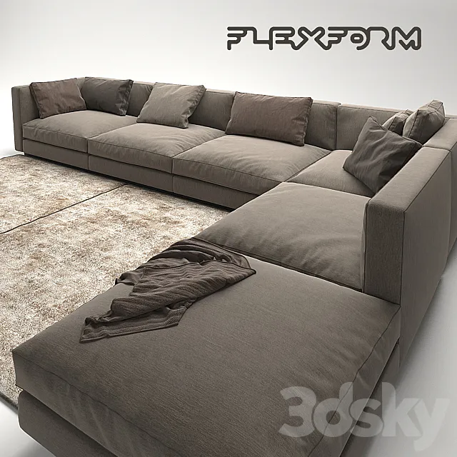 Flexform Pleasure 3 3D Model
