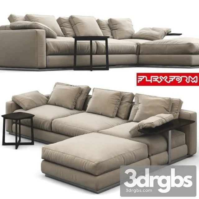 Flexform Pleasure Sofa 3D Model Free