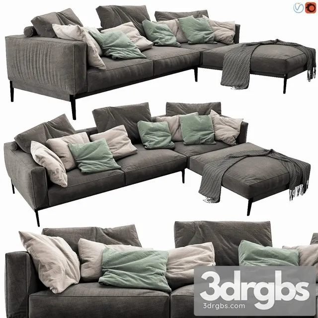 Flexform Romeo Chaise Lounge  Free Download