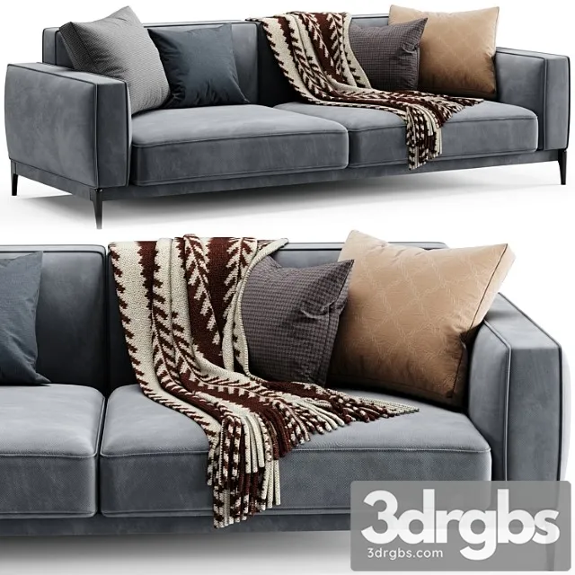 Flexform Romeo Compact Sofa 3 3D Model Free