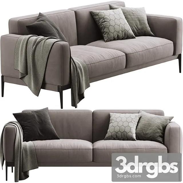 Flexform Romeo Compact Sofa 3D Model Free