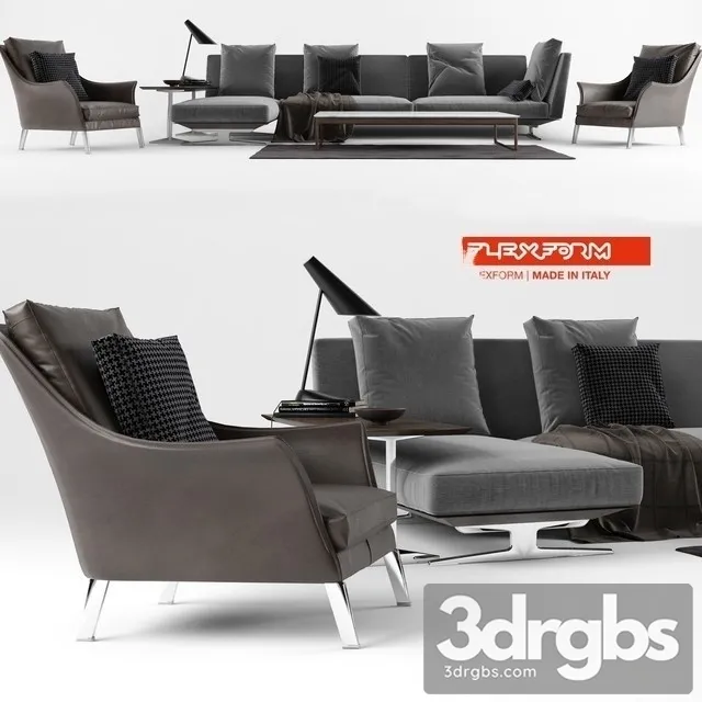 Flexform Set 01 3D Model Download