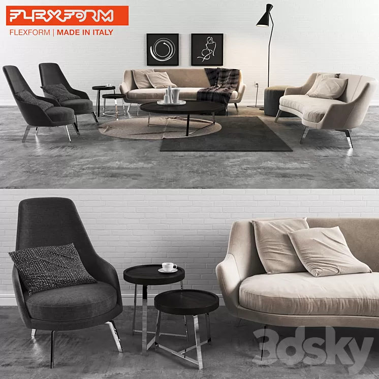 Flexform Set 01 3D Model