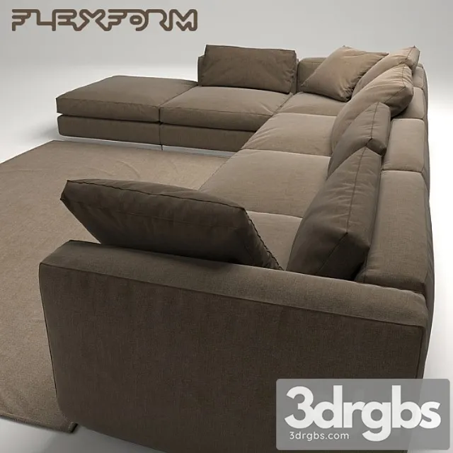 Flexform Sofa 4 3D Model Download