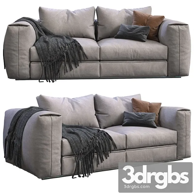 Flexform sofa asolo 2 3D Model Free