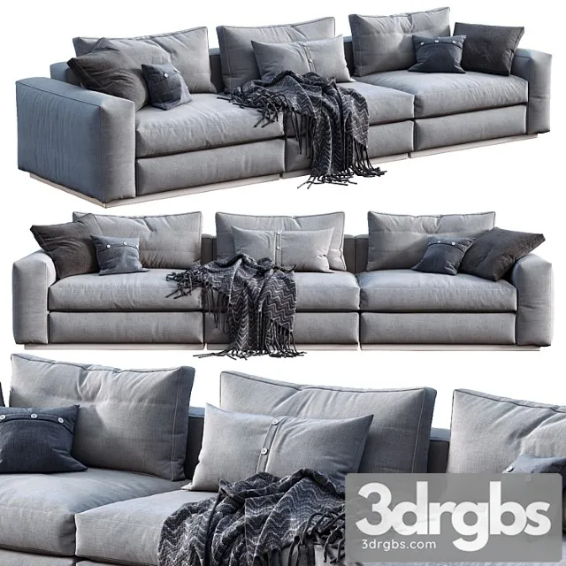 Flexform sofa beauty_1 2 3D Model Free