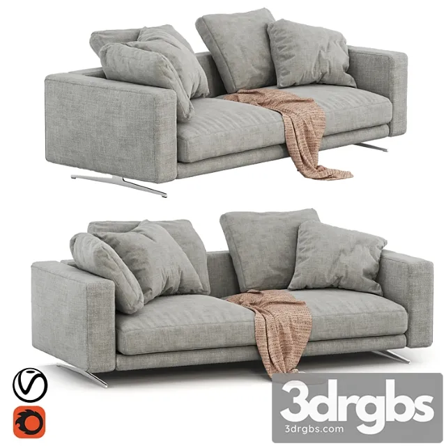 Flexform Sofa Campiello 10 3D Model Free