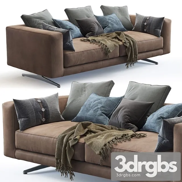 Flexform sofa campiello 2 3D Model Free