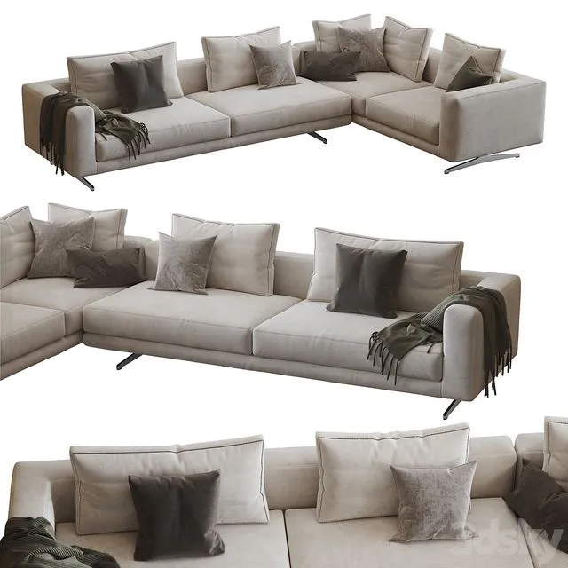 Flexform Sofa Campiello (corner) 3D Model