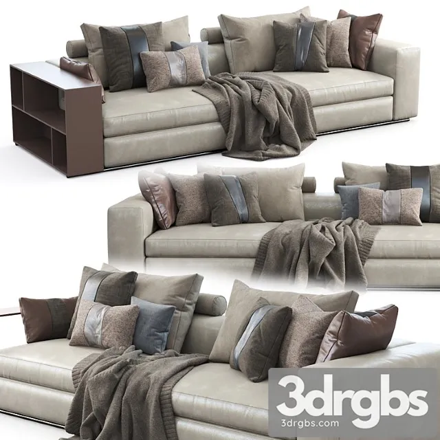 Flexform sofa groundpiece 2 3D Model Download