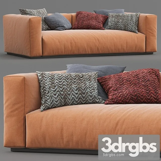 Flexform Sofa Lario 4 3D Model Free