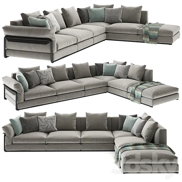 Flexform sofa Zeno 4 3D Model