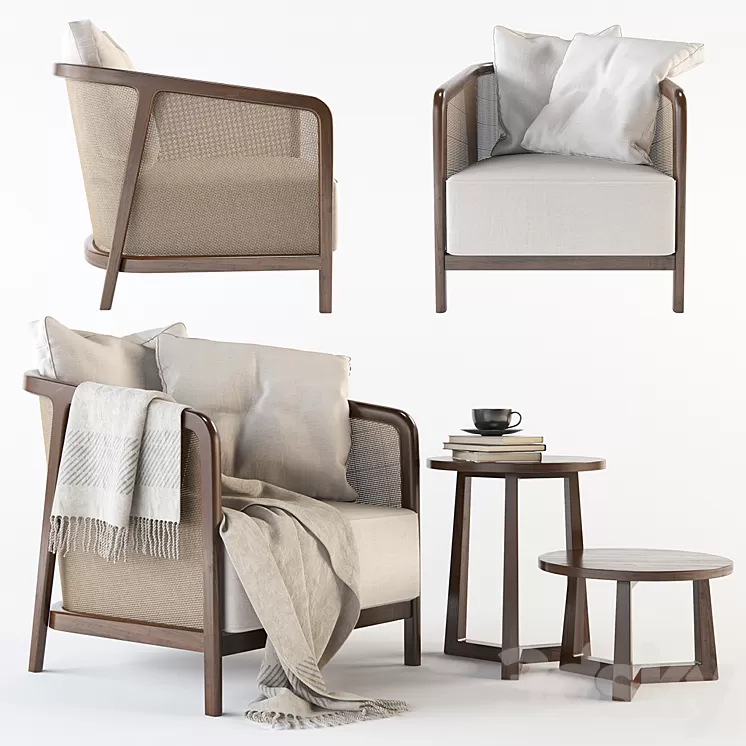 Flexform Tosca & Jiff 3D Model