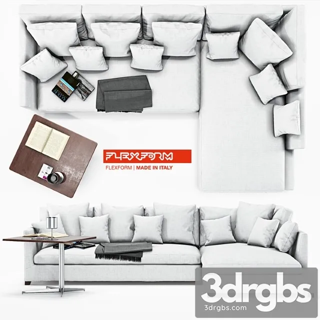 Flexform Victor Large 3D Model Free