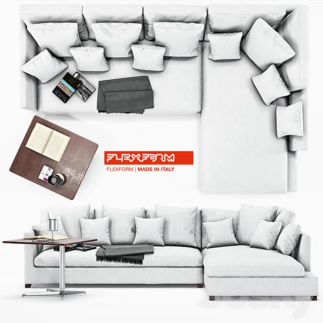Flexform VICTOR LARGE 3D Model