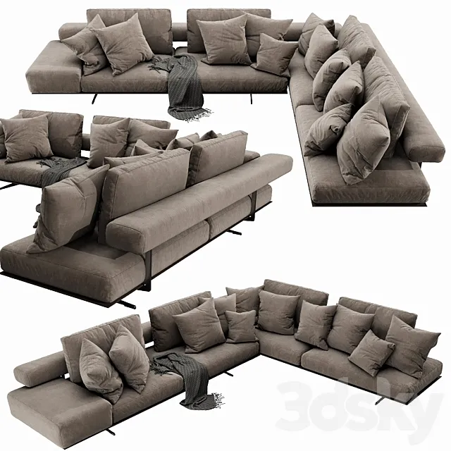 Flexform Wing Sectional 3D Model