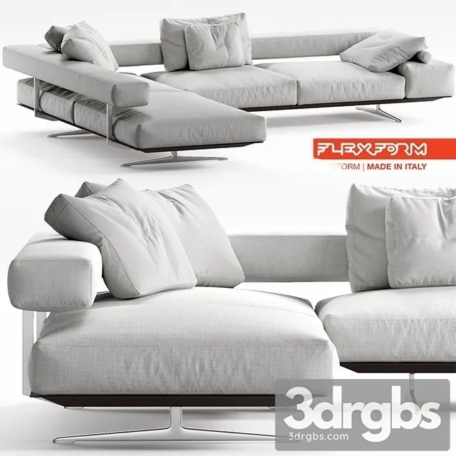 Flexform Wing Sofa 01 3D Model Free