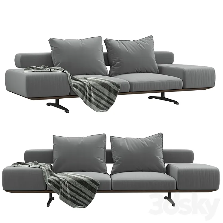 Flexform WING sofa 3D Model Free