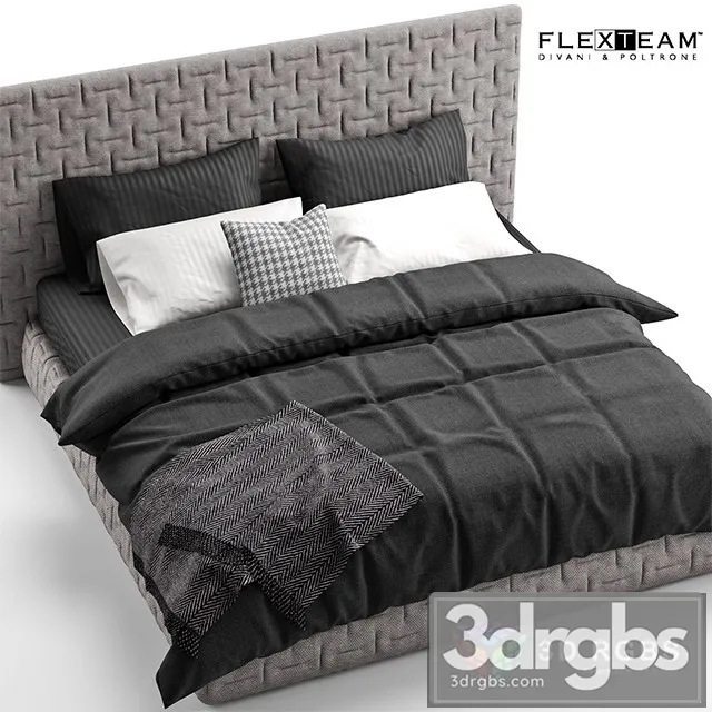 Flexteam Marcel Bed 3D Model Free