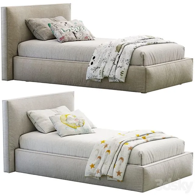 Flexteam Miller Single Bed 3D Model