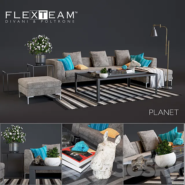 Flexteam Planet Sofa 3DModel
