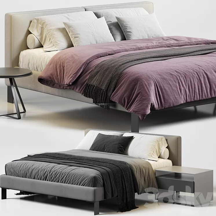 Flexteam Slim Bed 3D Model Free