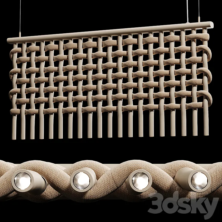 Flexxica - Blanket Acoustic Pendant Light 3D Model Free