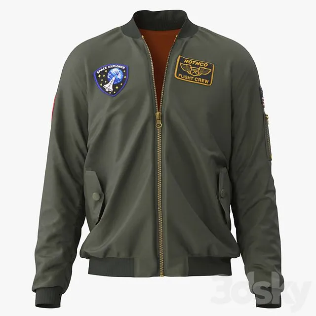 Flight jacket 3D Model